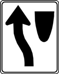 Keep Left Arrow Pictorial Keep Left Arrow Pictorial