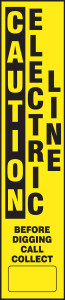 Caution Electric Line Utility Line Marking Labels Caution Electric Line Utility Line Marking Labels