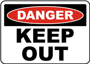 Danger - Keep Out - .040 Aluminum - 10'' X 14'' 1 Danger - Keep Out - .040 Aluminum - 10'' X 14'' 1