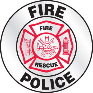 Fire Police Emergency Response Helmet Sticker Fire Police Emergency Response Helmet Sticker