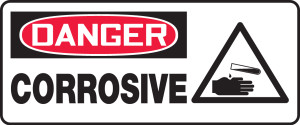 Danger - Corrosive (W/Graphic) - Dura-Plastic - 7'' X 17'' Danger - Corrosive (W/Graphic) - Dura-Plastic - 7'' X 17''