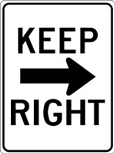 Keep Right (arrow) Keep Right (arrow)