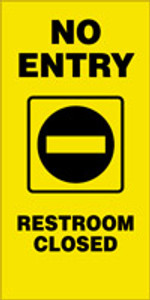 No Entry Restroom Closed Fold Up Sign No Entry Restroom Closed Fold Up Sign