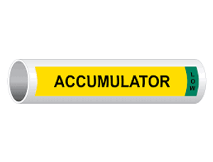 Accumulator Low IIAR Component Marker Accumulator Low IIAR Component Marker
