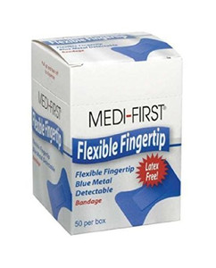 Blue Band aids Fingertip Bandages Metal Detectable 50 per box 20 Boxes Case Blue Band aids Fingertip Bandages Metal Detectable 50 per box 20 Boxes Case
