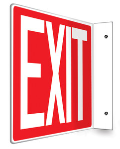 Exit Sign (white/red)- 3d Exit Sign (white/red)- 3d
