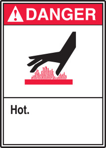 Danger - Hot - ANSI Sign Danger - Hot - ANSI Sign