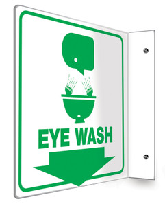 Emergency Eyewash Sign 90D Emergency Eyewash Sign 90D