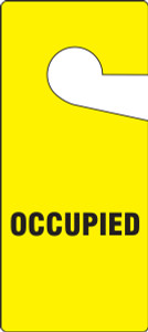 Occupied Door Knob Hanger Tag Occupied Door Knob Hanger Tag