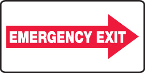 Emergency Exit Right Arrow Emergency Exit Right Arrow