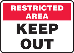 Keep Out - Adhesive Vinyl - 7'' X 10'' 1 Keep Out - Adhesive Vinyl - 7'' X 10'' 1