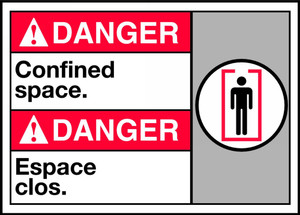 Danger Confined Space Sign Danger Confined Space Sign