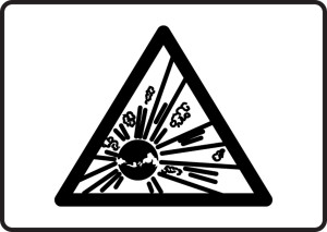 Explosvie Graphic - Adhesive Vinyl - 7'' X 10'' Explosvie Graphic - Adhesive Vinyl - 7'' X 10''