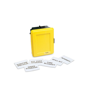 Allegro 4500-Y Generic Yellow Wall Case with Label Kit and 1 Shelf Allegro 4500-Y Generic Yellow Wall Case with Label Kit and 1 Shelf