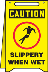 Caution Slippery When Wet W/graphic Caution Slippery When Wet W/graphic