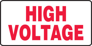 High Voltage - Dura-Plastic - 7'' X 14'' High Voltage - Dura-Plastic - 7'' X 14''