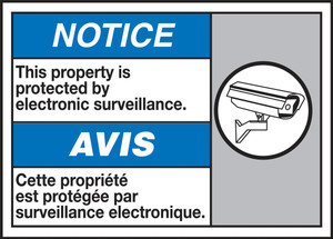 Notice This Property Is Protected By Electronic Surveillance (W/Graphic) Notice This Property Is Protected By Electronic Surveillance (W/Graphic)