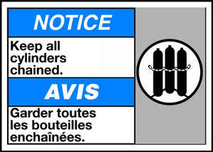 Notice Keep All Cylinders Chained (W/Graphic) Notice Keep All Cylinders Chained (W/Graphic)