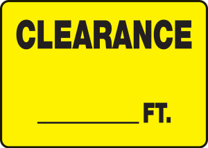 Clearance ___ Ft. 1 Clearance ___ Ft. 1