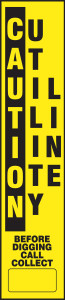 Caution Utility Line Utility Line Marking Label- Label Only Caution Utility Line Utility Line Marking Label- Label Only