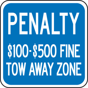 (virginia) Penalty $100-$500 Fine Tow Away Zone (virginia) Penalty $100-$500 Fine Tow Away Zone
