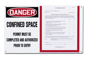 Confined Space Permit Holder Board Confined Space Permit Holder Board