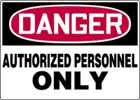 Danger - Aluminum - 7" X 10"