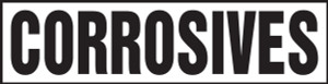 Corrosives - Adhesive Vinyl - 6'' X 24'' Corrosives - Adhesive Vinyl - 6'' X 24''