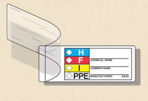 Self-laminating Hmcis Common Chemical Identifier Roll Label- 1" X 3" 100/roll Self-laminating Hmcis Common Chemical Identifier Roll Label- 1" X 3" 100/roll