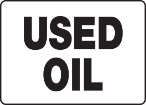 Used Oil - Dura-Plastic - 14'' X 20'' Used Oil - Dura-Plastic - 14'' X 20''