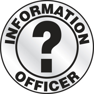 Information Officer Emergency Response Helmet Sticker Information Officer Emergency Response Helmet Sticker