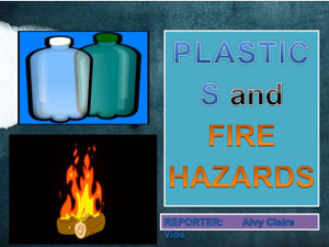 Fire Hazard - Plastic - 6'' Fire Hazard - Plastic - 6''