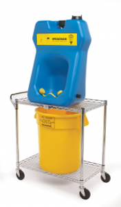 Speakman SE-4380 Portable Gravity fed eyewash (SE-4320) with Transport Cart and Bucket Speakman SE-4380 Portable Gravity fed eyewash (SE-4320) with Transport Cart and Bucket
