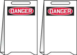 Danger Reversible Fold Ups Sign Danger Reversible Fold Ups Sign