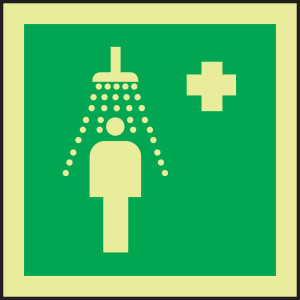 Emergency Shower IMO Sign Emergency Shower IMO Sign