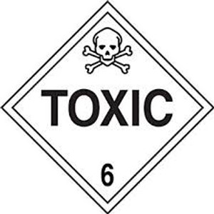 Toxic Hazard - Plastic - 6'' Toxic Hazard - Plastic - 6''