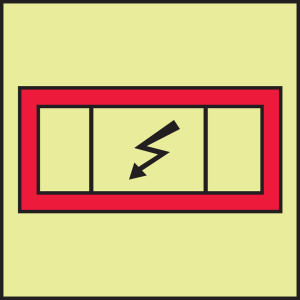 MLMR947 IMO FIre Control Emergency Switchboard Label MLMR947 IMO FIre Control Emergency Switchboard Label