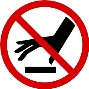 Do Not Touch Surface - .040 Aluminum - 6'' Do Not Touch Surface - .040 Aluminum - 6''