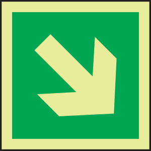 Directional Arrow - Diagonal IMO Sign Directional Arrow - Diagonal IMO Sign