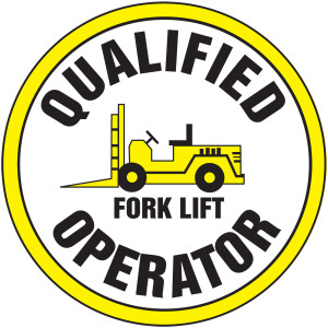 Qualified Forklift Operator Hard Hat Helmet Decal Qualified Forklift Operator Hard Hat Helmet Decal
