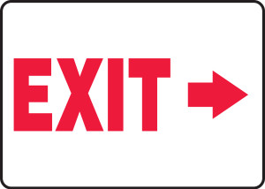 Exit Sign Arrow Right MADM929 Exit Sign Arrow Right MADM929