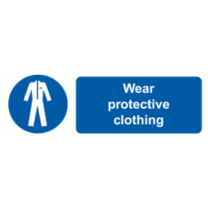 Wear Protective Clothing - Adhesive Vinyl - 6'' Wear Protective Clothing - Adhesive Vinyl - 6''