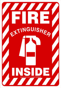 Fire Extinguisher Inside Sign MFXG446 Fire Extinguisher Inside Sign MFXG446