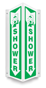 Emergency Shower Sign - 90D Emergency Shower Sign - 90D