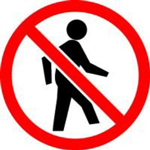 No Pedestrians ISO Symbol No Pedestrians ISO Symbol