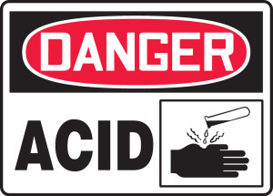 Danger - Acid Sign with Graphic Danger - Acid Sign with Graphic