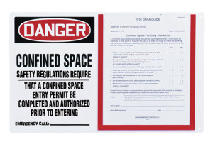 Confined Space Permit Holder Board 1 Confined Space Permit Holder Board 1