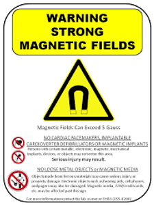 Electro Magnetic Hazard - Plastic - 6'' Electro Magnetic Hazard - Plastic - 6''
