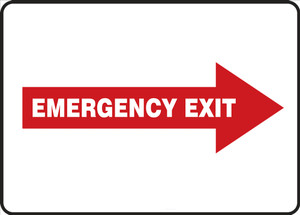 Emergency Exit Sign Right Arrow Emergency Exit Sign Right Arrow