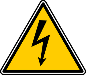 High Voltage Sign with Graphic High Voltage Sign with Graphic